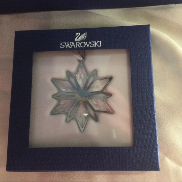 Swarovski Silver Star Ornament - Picture 1 of 4